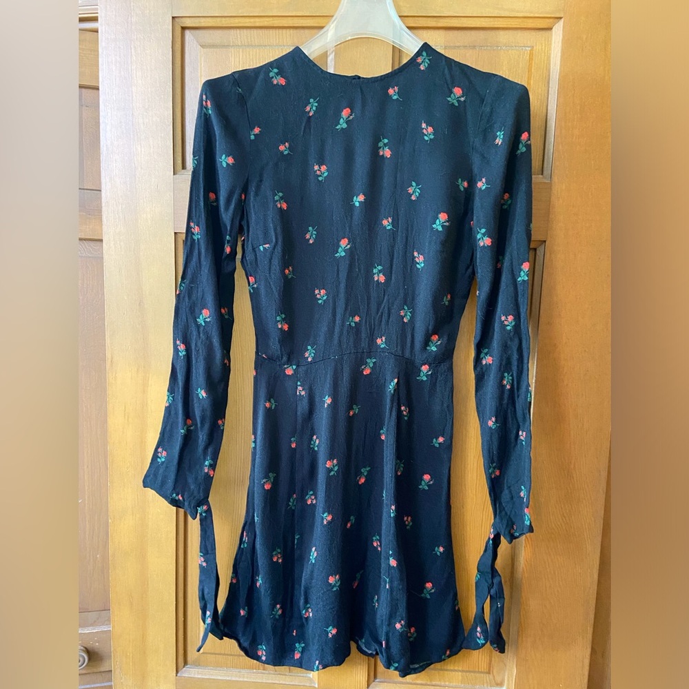 Reformation Blue Floral Minidress